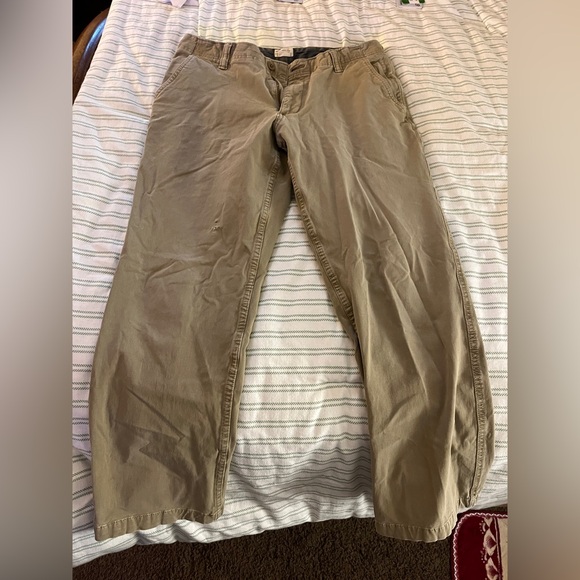 Dockers Other - Dockers Straight Fit Tan Pants with small hole